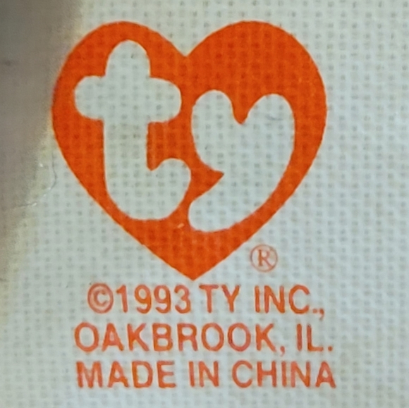 Vtg 93 McDonald's TY Teenie Beanie Babies Brown Britannia Bear - Picture 3 of 4